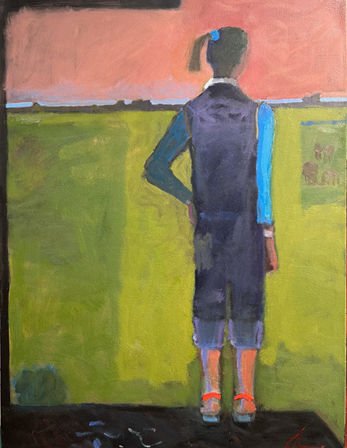 Figure At Dusk